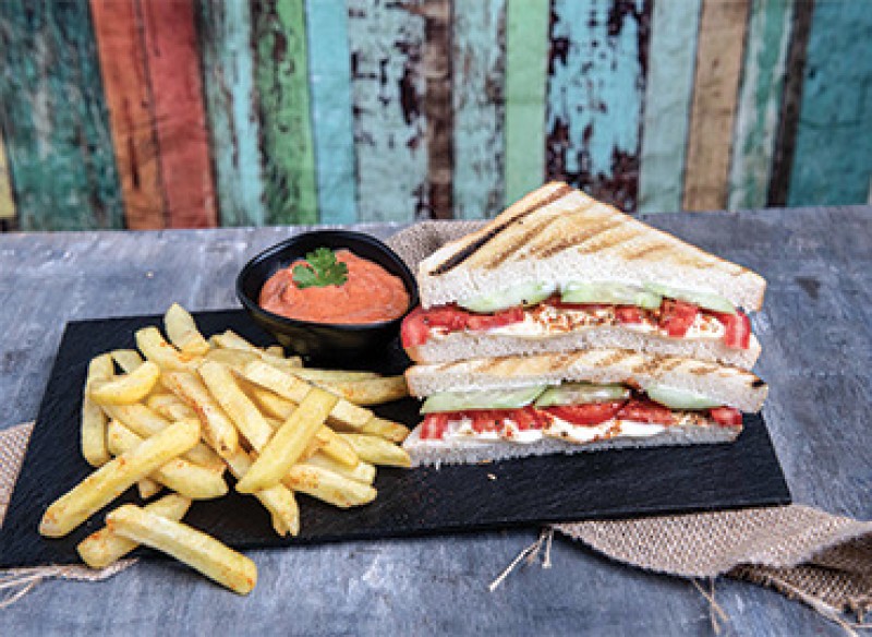 tawabil indian cuisine , Vegetable & Chutney Sandwich