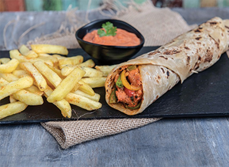 tawabil indian cuisine , Chicken Tikka Kathi Roll