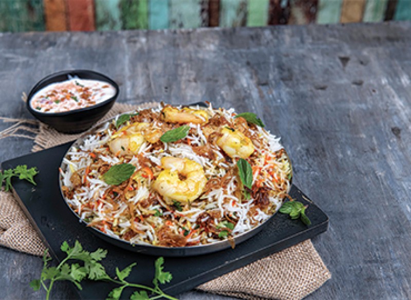 tawabil indian cuisine , Shrimp Biryani